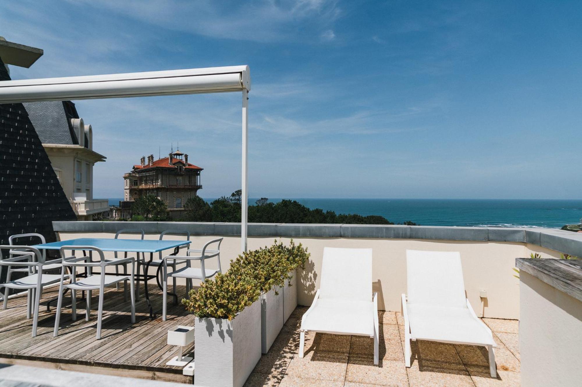 Appartement Piscine Terrasse 1 Min Plage Et Golf Bidart Luaran gambar