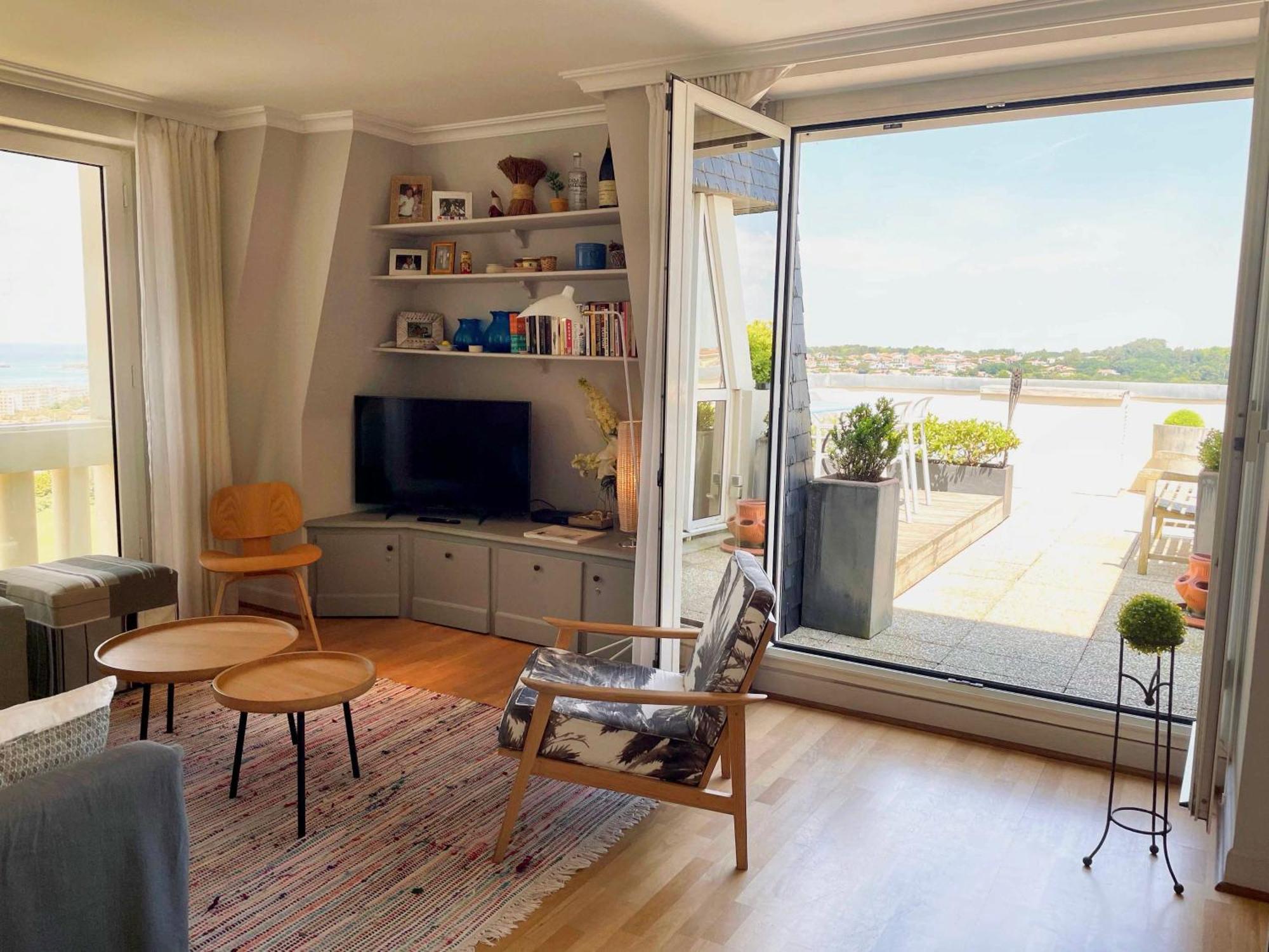Appartement Piscine Terrasse 1 Min Plage Et Golf Bidart Luaran gambar